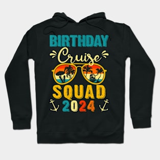 Birthday Cruise Squad 2024 Boat Birthday Party Cruise Bday Hoodie